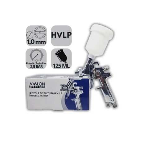 Pistola Mini Hvlp de Retoques H-2000p Avalon - Imagem 2